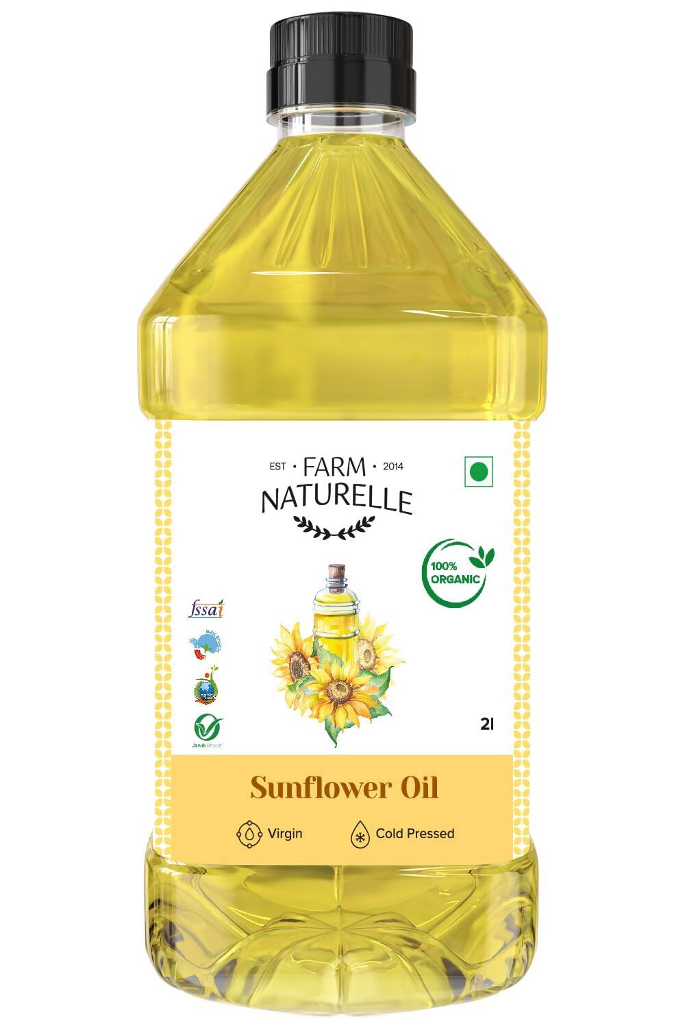 Farm Naturelle Organic Virgin Cold Pressed Sunflower Oil