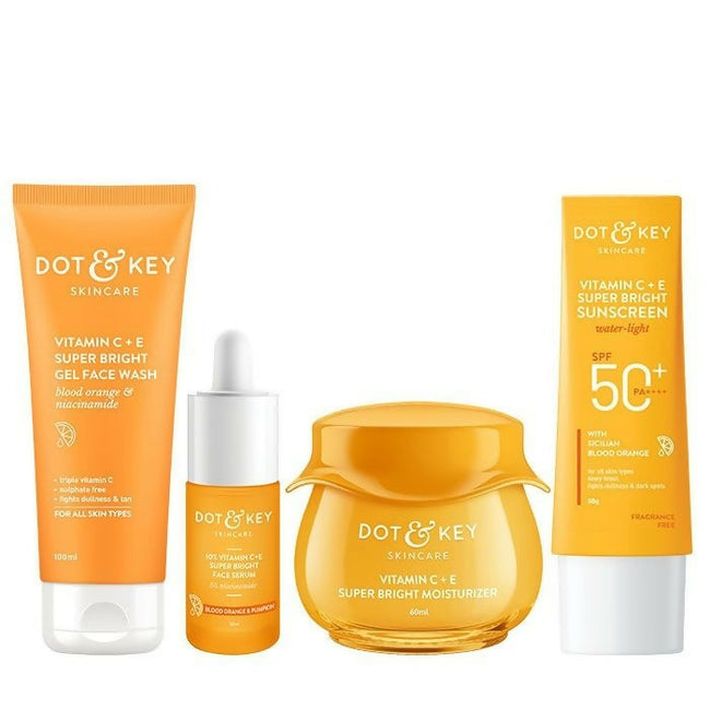 Dot & Key Vitamin C + E CSMS (Cleanser, Serum, Moisturizer, Sunscreen) Routine Combo Hover Image