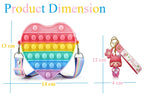 Sardar Ji Ki Dukan Pop It Sling Bag ? Heart Shape Pop It Cross Body Bag For Kids, Birthday Gift For Girls Pouch For Girls (Set 1, Multicolor)