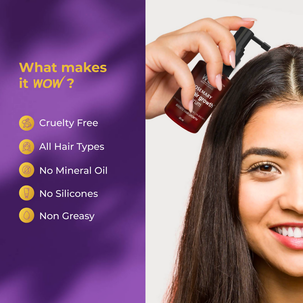 Wow Skin Science Rosemary Pro Hair Growth Serum For Denser Hair