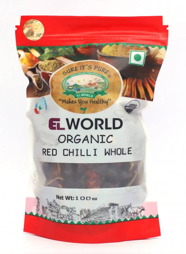 El World Organic Red Chilli Whole