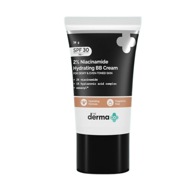 The Derma Co 2% Niacinamide Hydrating BB Cream with 1% Hyaluronic Acid Complex & Aquaxyl Hover Image