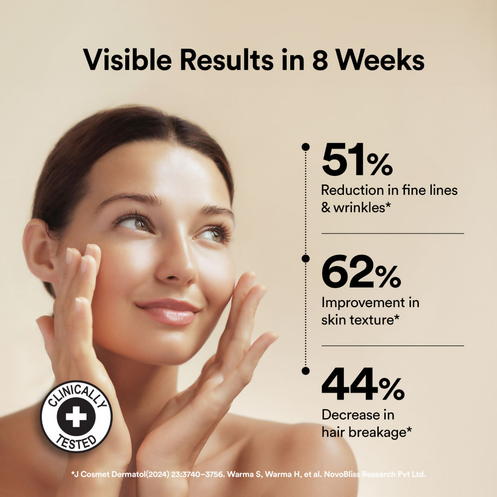 Wellbeing Nutrition Vegan Pro Collagen Hyaluronic Acid Skin & Hair Lemon Lime Flavour