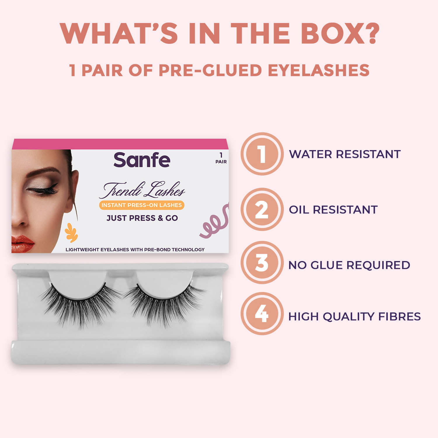 Sanfe Instant Press On Lashes P04