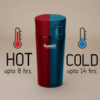 Sumeet Stainless Steel Vacuum Hot & Cold Tumbler - 350 ml (Black)