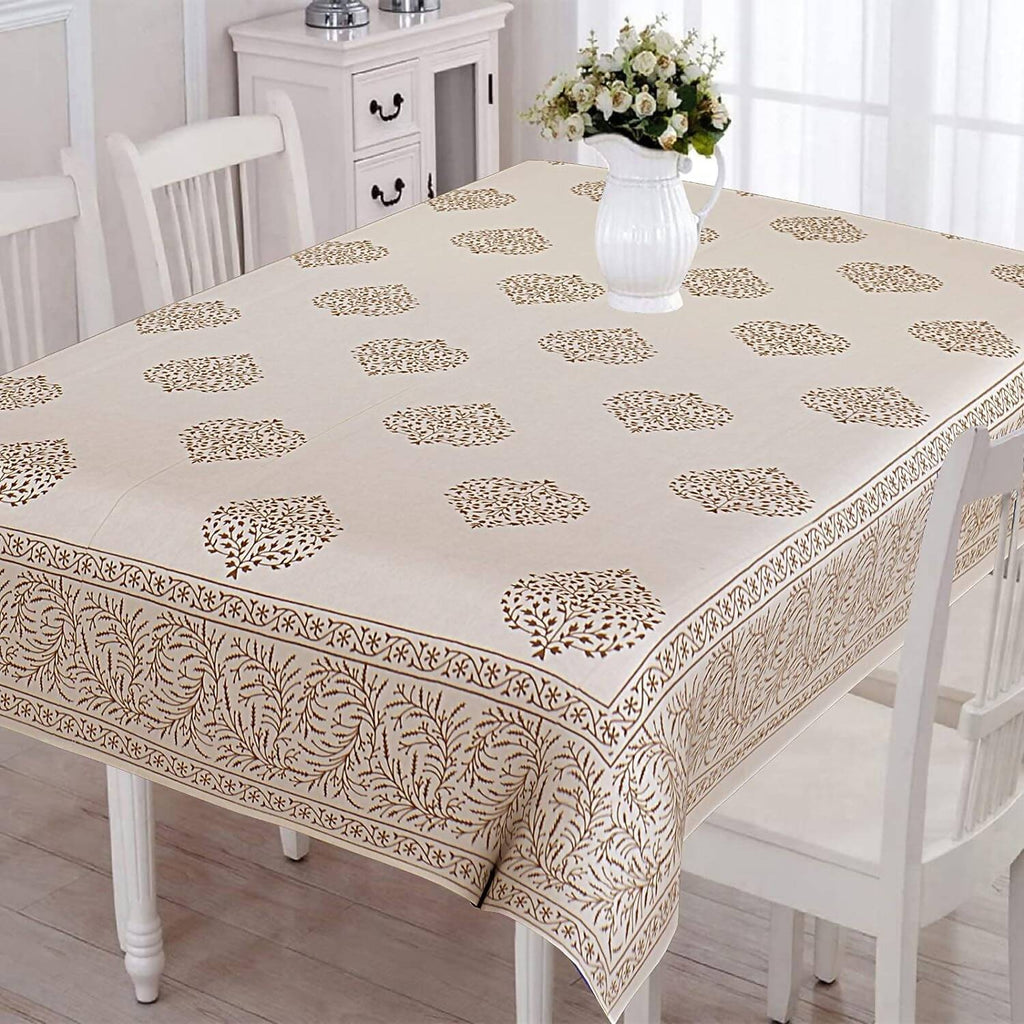 Urbano Homz Table Cloth for 6 Seater Dining Table - Cream