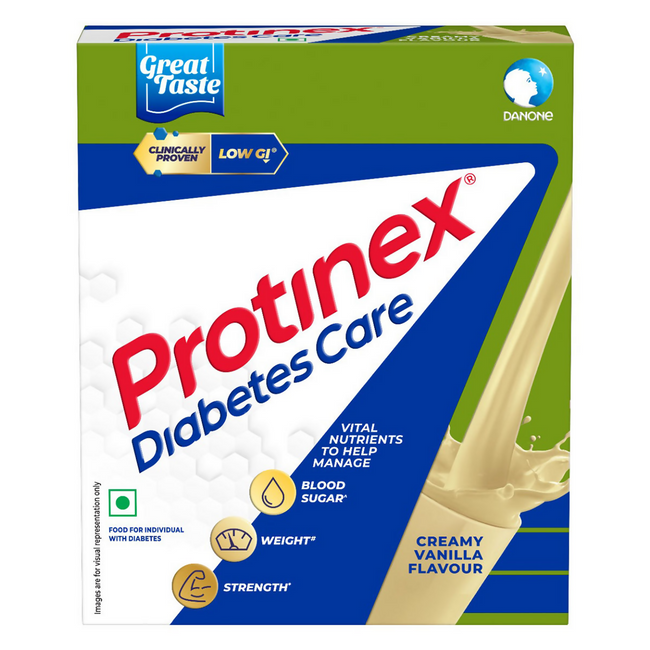 Protinex Diabetes Care Nutritional Drink Powder for Adults - Creamy Vanilla Flavor Hover Image