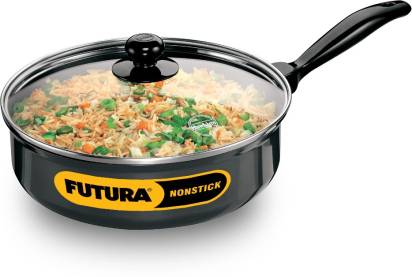 Hawkins Futura Non-stick Curry Pan 24 cm Diameter with Glass Lid 3.25 L (NCP325G) Hover Image