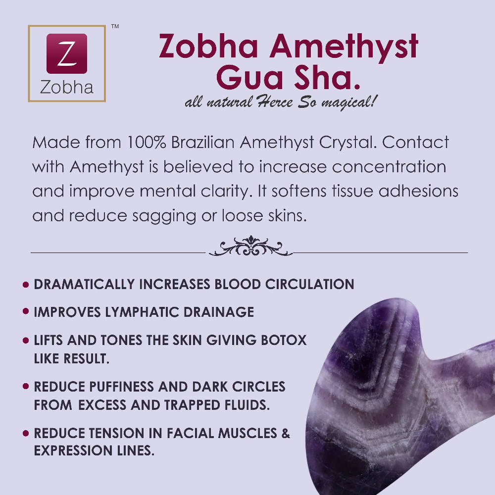 Zobha Amethyst Gua Sha