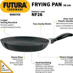 Hawkins Futura Non-stick Frying Pan 26 cm Diameter 1 L (NF26)