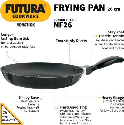 Hawkins Futura Non-stick Frying Pan 26 cm Diameter 1 L (NF26) Main Image