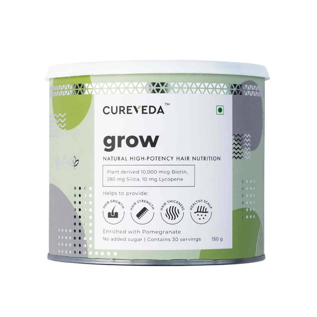 Cureveda Grow Plant Biotin Advanced Hair Nutrition Hover Image
