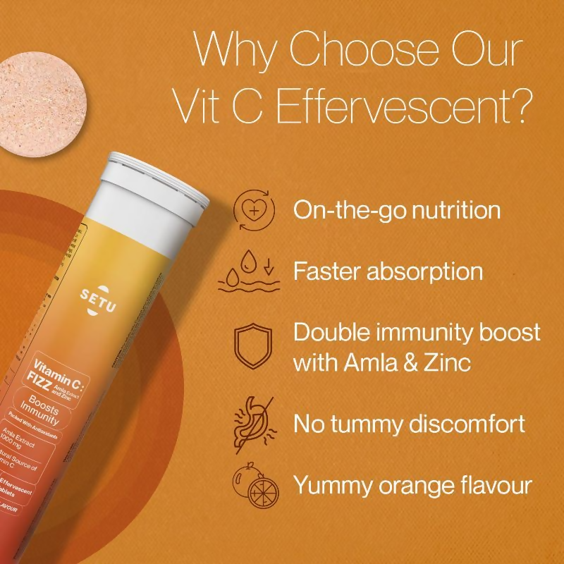 Setu Vitamin C Fizz Effervescent Tablets