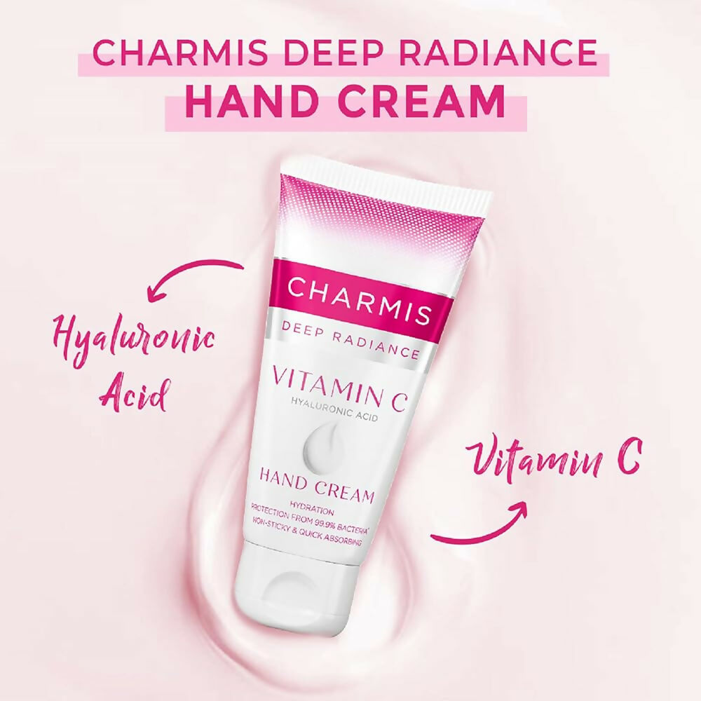 Charmis Deep Radiance Vitamin C Cream for Hands with Hyaluronic Acid