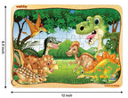 Webby Dinosaurs in Jungle Wooden Jigsaw Puzzle-40 Pcs