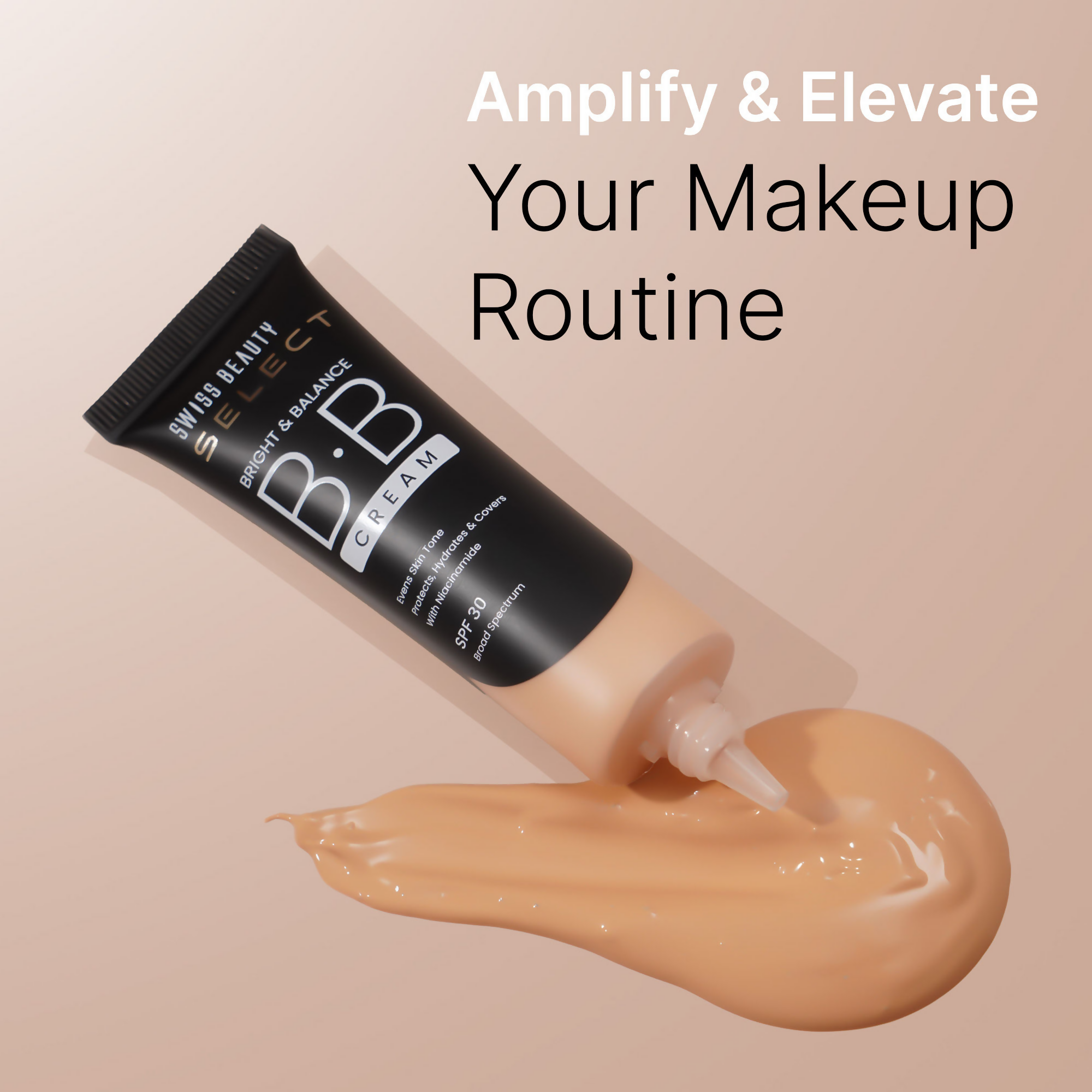 Swiss Beauty Select Bright & Balance BB Cream With Niacinamide - 4 Creamy Ginger