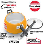 Hawkins Ceramic Coated Contura 5 L Pressure Cooker (CMY50)