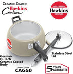 Hawkins Ceramic Coated Contura 5 L Pressure Cooker (CAG50)