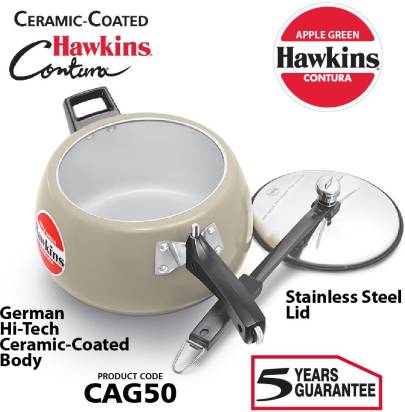 Hawkins Ceramic Coated Contura 5 L Pressure Cooker (CAG50) Main Image