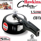 Hawkins Contura Black 1.5 L Pressure Cooker (CB15)