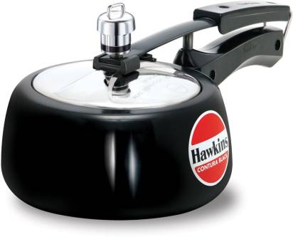 Hawkins Contura Black 1.5 L Pressure Cooker (CB15) Hover Image