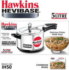 Hawkins Hevibase 5 L Induction Bottom Pressure Cooker (IH50)