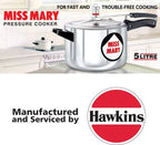 Hawkins Miss Mary 5 L Pressure Cooker MM50 (Aluminium)