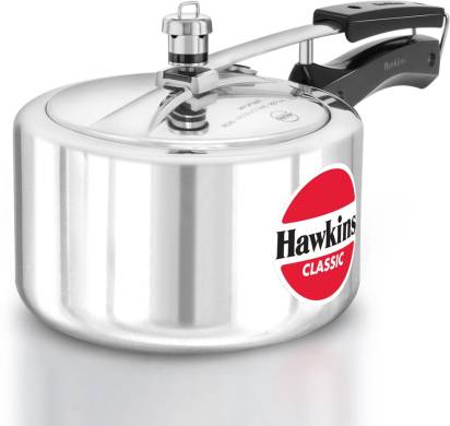 Hawkins Classic Wide Pressure Cooker Aluminium 3 Litre (CL3W) Hover Image