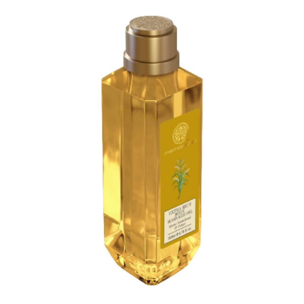 Forest Essentials Extra Rich Body Massage Oil Mysore Sandalwood & Vetiver