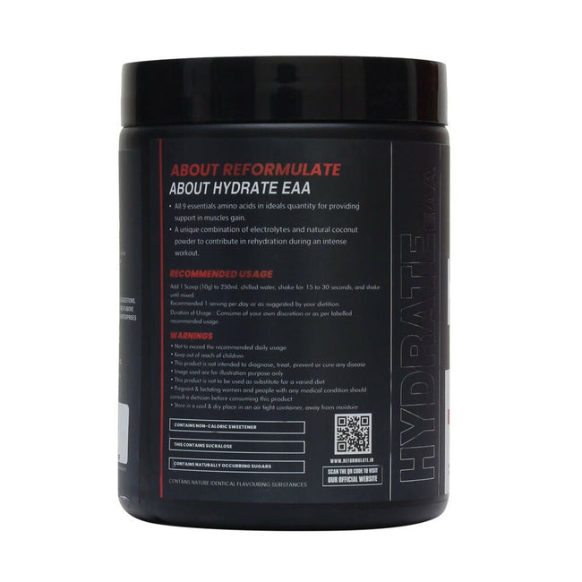 Reformulate Hydrate EAA I Supports Muscle Recovery | Zero Added Sugar | Improved Focus I Fluid Balance - Pine Apple Main Image