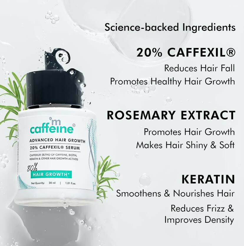mCaffeine Advanced Hair Growth 20% Caffexil Hair Serum with Rosemary
