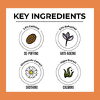 Dr. Sheth's Chamomile & Caffeine Under Eye Cream Reduces Dark Circles, Wrinkles, For All Skin Types