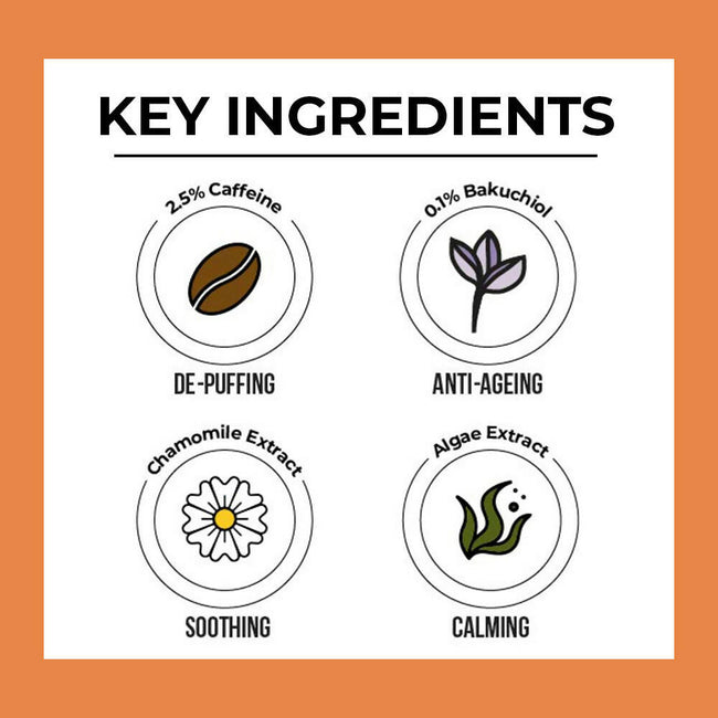 Dr. Sheth's Chamomile & Caffeine Under Eye Cream Reduces Dark Circles, Wrinkles, For All Skin Types Main Image