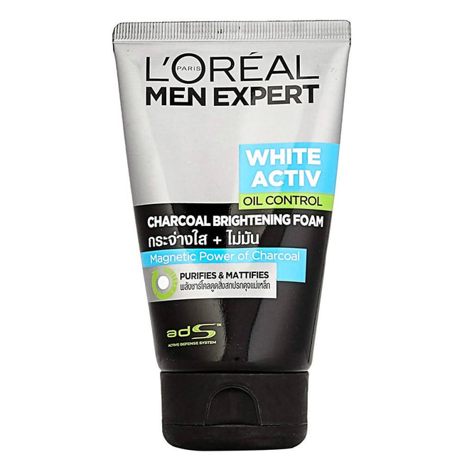 L'Oreal Paris Men Expert White Activ Oil Control Charcoal Brightening Foam Hover Image