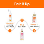 TAC - The Ayurveda Co. Vitamin C Foaming Face Wash for Face Brightening, Clean & Glowing Skin for Women & Men