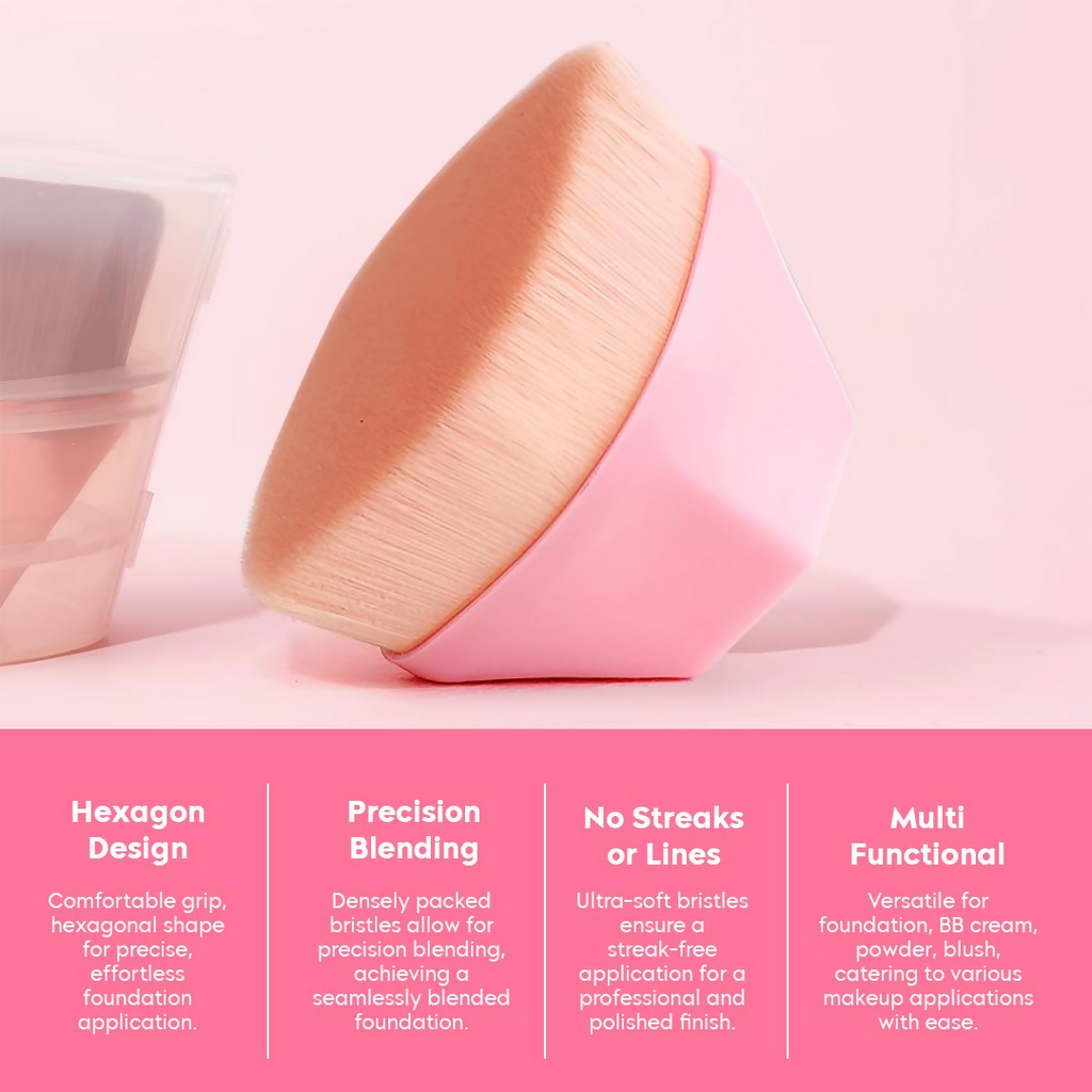Gleva Foundation Makeup Brush Pink