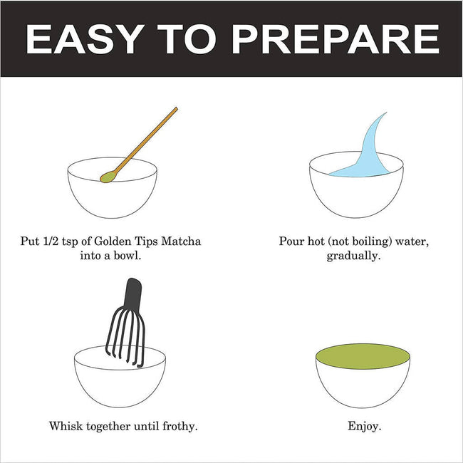 Golden Tips Japanese Matcha Green Tea Powder - Tin Box Round Main Image