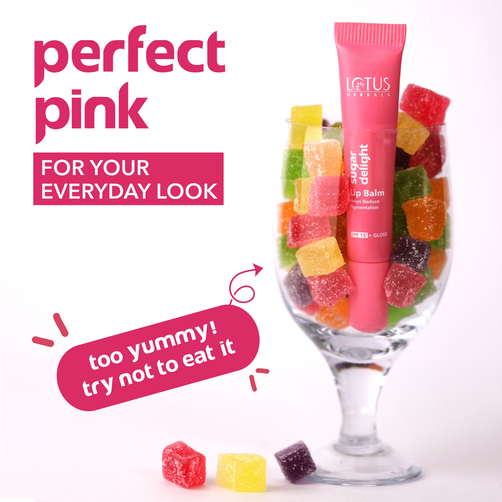 Lotus Herbals Lip Balm With SPF 15 - Sugar Delight