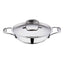 Vinod Platinum Triply Stainless Steel Kadai With Lid