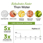 Wellbeing Nutrition Hydrasalt Electrolyte Drink Instant Hydration, Cucumber Lemonade