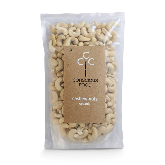 Conscious Food Organic Cashew Nuts (Kaju) Hover Image