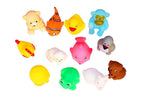 Cable World Plastic Baby Bath Chu Chu Colorful Animal Shape Toy (Multicolor, Multi Design)