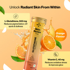 Setu Skin Renew Glutathione With Vitamin C Effervescent Tablets - Orange Flavor