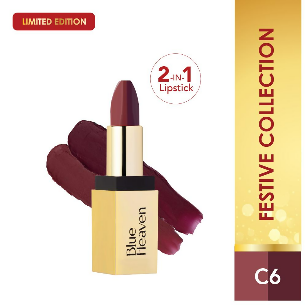 Blue Heaven 2-In-1 Dual Shade Lipstick - C6