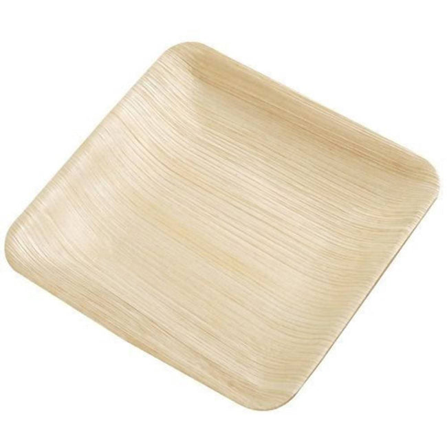 Eco Friendly Areca Leaf 8" Square Plate Hover Image