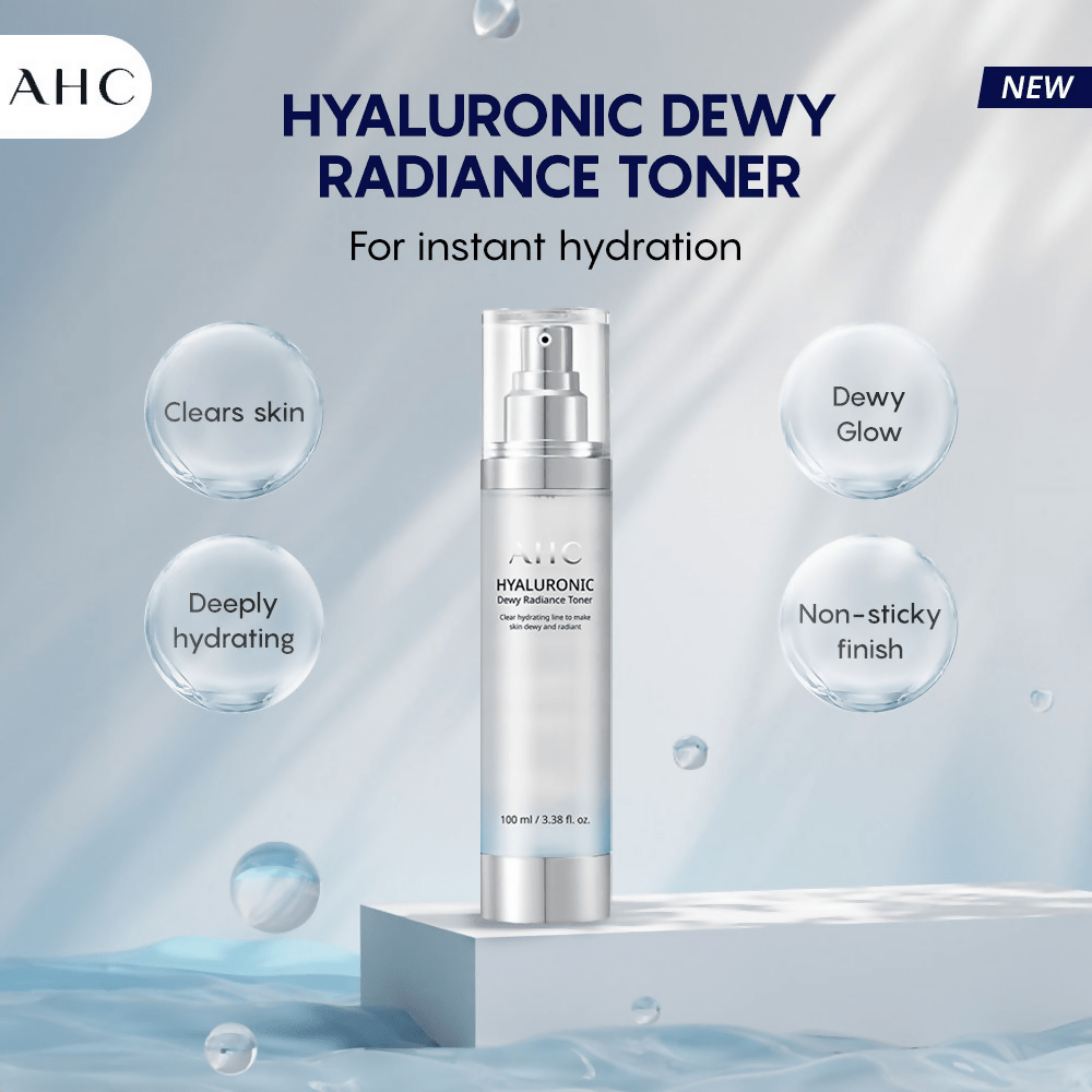 AHC Hyaluronic Dewy Radiance Toner - Korean skincare