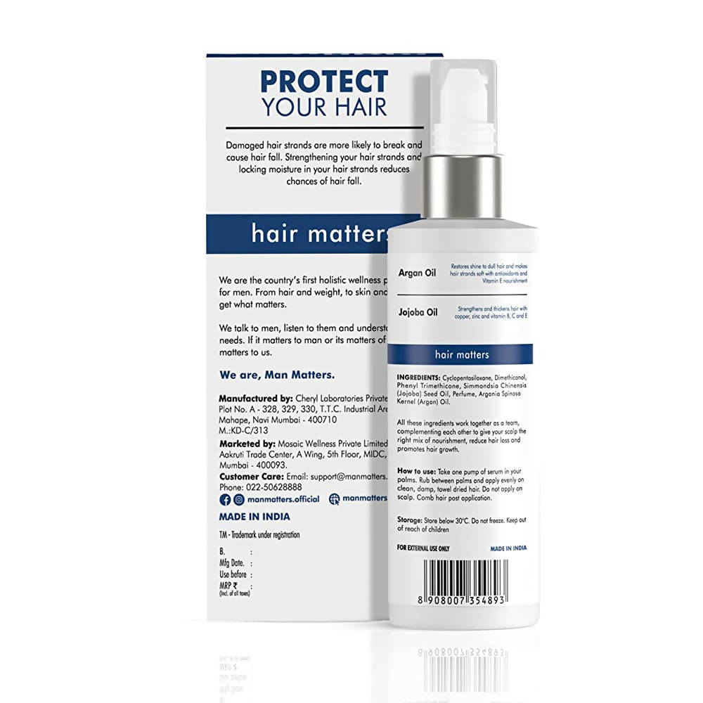 Man Matters Hair Strengthening Serum for Men With Argan & Jojoba Oil