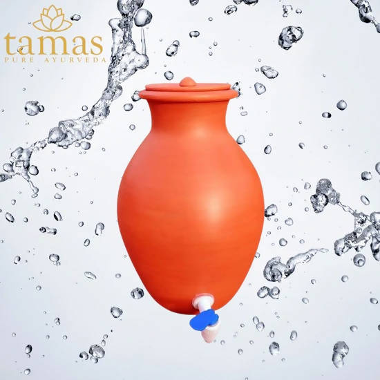Tamas Handmade & Eco-Friendly Earthen Pot With Clay Lid & Tap