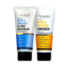 Dr. Sheth's Kesar & Kojic Acid Sunscreen & Oil-Free Moisturizer Combo - Hydrates & Fades Pigmentation