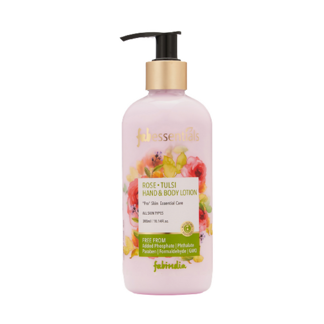 Fabessentials Rose Tulsi Hand & Body Lotion Hover Image
